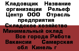 Кладовщик › Название организации ­ Рельеф-Центр, ООО › Отрасль предприятия ­ Складское хозяйство › Минимальный оклад ­ 28 000 - Все города Работа » Вакансии   . Самарская обл.,Кинель г.